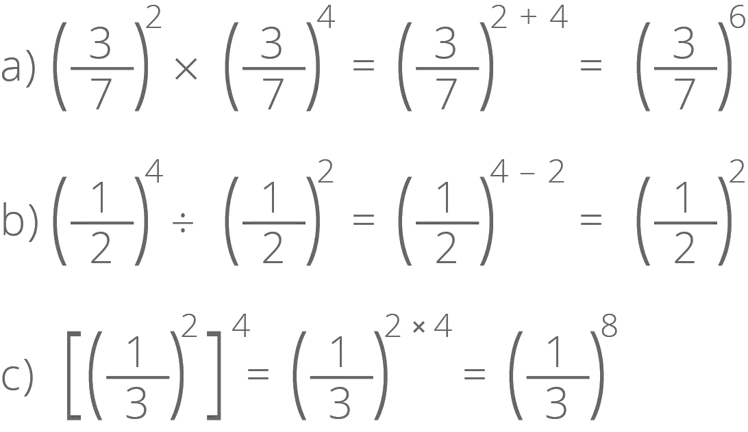 Multiplicação e divisão de números racionais.