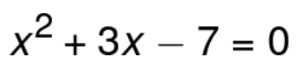 Equação Quadrada