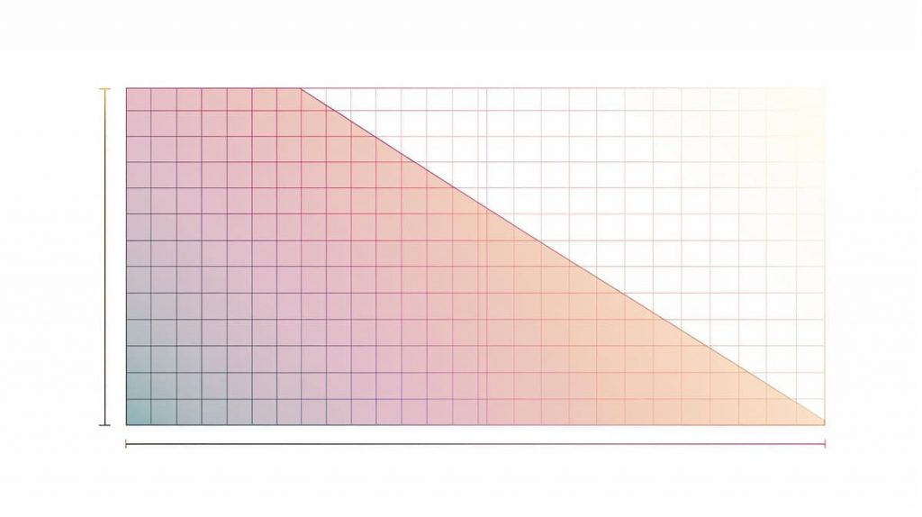 Gráfico mostrando a representação de uma inequação linear.